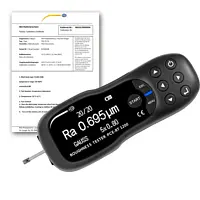 Profilometer - Roughness Tester PCE-RT 1200-ICA Incl. ISO Calibration Cert. 