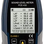 Class 1 Sound Level Data Logger PCE-430 - Display
