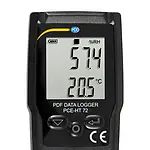 Temperature Data Logger PCE-HT 72 display