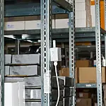 Temperature Data Logger PCE-WMS 1 application in the warehouse