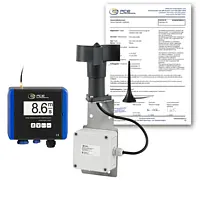 Wind Speed Alarm / Wind Alarm Controller PCE-WSAC 50W+ 230-ICA incl. ISO-Calibration Certificate 