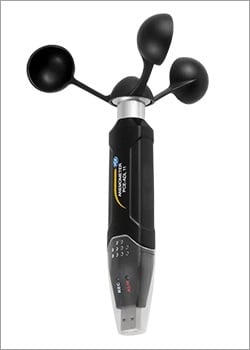 Medición del aire / Anemómetros de rueda alada