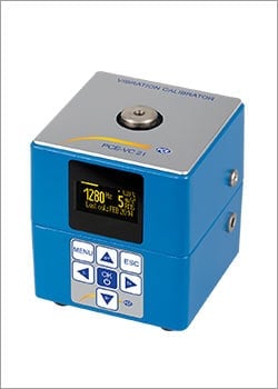 Medición de vibraciones con un calibrador de vibraciones