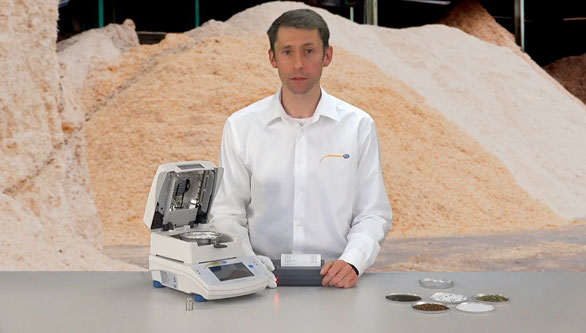 Vídeo del analizador de humedad