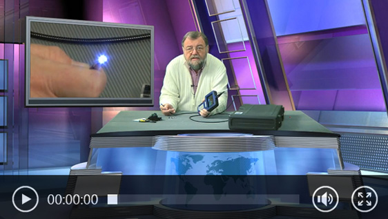 Video de la cámara de inspección
