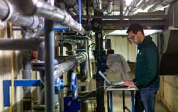 Uso de un caudalímetro ultrasónico para el cálculo térmico.