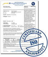 Certificado de calibración ISO