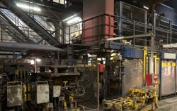 Manómetro de presión diferencial en un proceso industrial