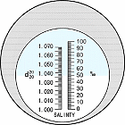 Determinación del contanido de sal con un refractómetro