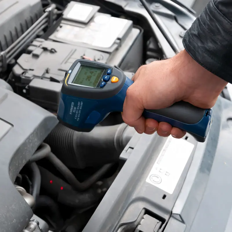 Coche medidor de Temperatura Digital de Mano para Invernadero CerisiaAnn Term/ómetro infrarrojo term/ómetro infrarrojo Industrial sin Contacto casa