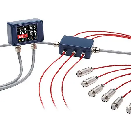 Sensor de temperatura IR multicanal PCE-IR 56 