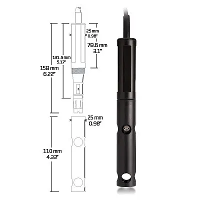 Sonda de oxígeno disuelto con funda de protección 