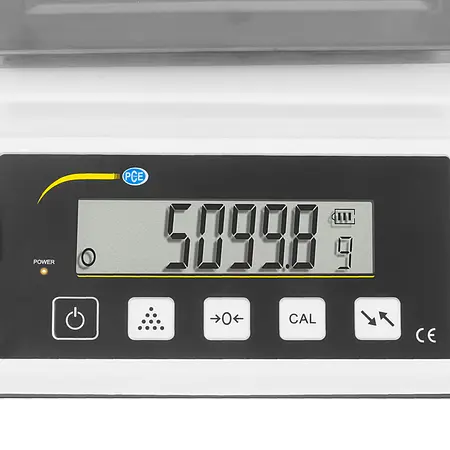 Balanza analítica con pantalla LCD