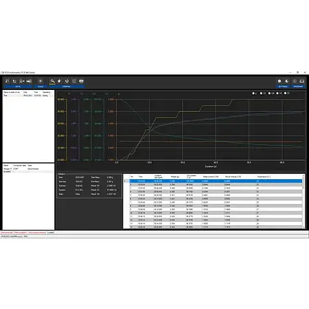 Balanza de humedad - Software