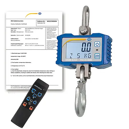 Balanza digital incl. certificado de calibración ISO