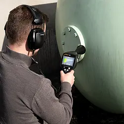 Detector de fugas de gas - Imagen de uso