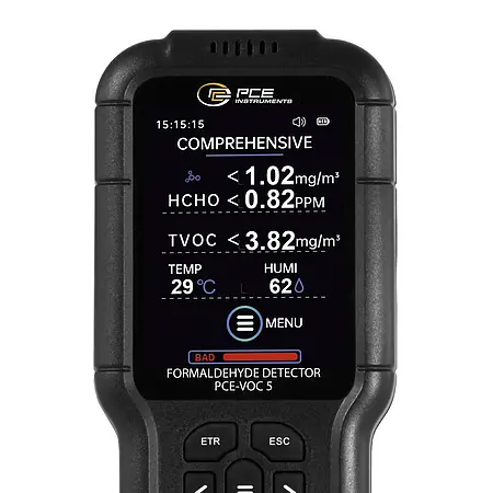 Detector de fugas - Pantalla