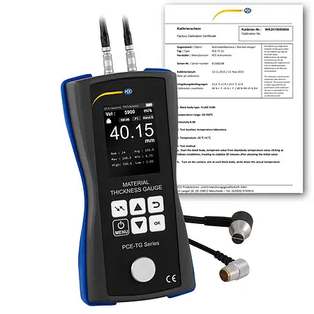 Equipo de ensayo END - incl. certificado de calibración ISO