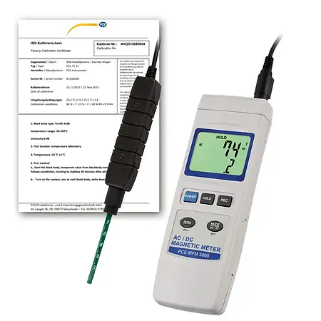 Gaussímetro incl. certificado de calibración ISO