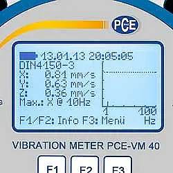 Medidor de vibración PCE-VM 40C