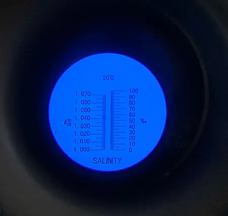 Refractómetro - Escala de medición