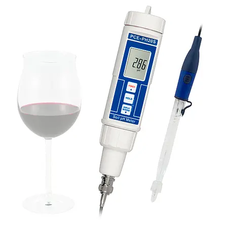 Medidor de agua para vino incl. certificado de calibración ISO