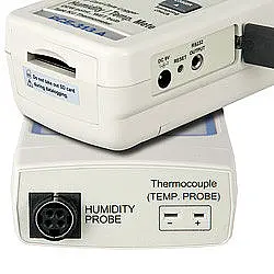 Medidor de humedad, temperatura y punto de rocío con memoria extraíble  Certificado