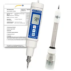 Medidor de pH incl. certificado de calibración ISO