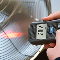 Medidor de revoluciones con medición de temperatura - Medición óptica