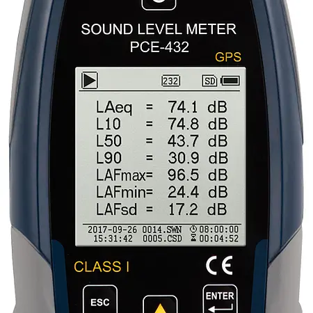 Medidor de sonido PCE-432-EKIT