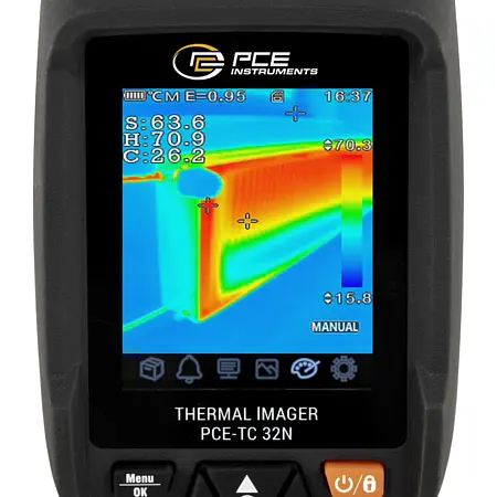 Medidor laser temp. Pantalla
