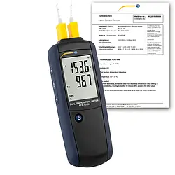 Medidor de temperatura para mantenimiento preventivo incl. certificado ISO