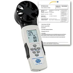 Medidor de temperatura incl. certificado de calibración ISO