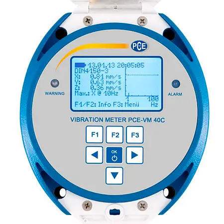 Medidor de vibración - Pantalla LCD