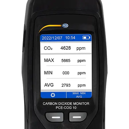 Medidor para humedad del aire Pantalla