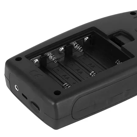 Medidor para prevención y seguridad laboral Compartimento pilas