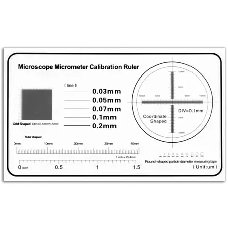 Microscopio Estándar de calibración