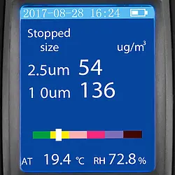 Monitor de polvo - Pantalla LCD