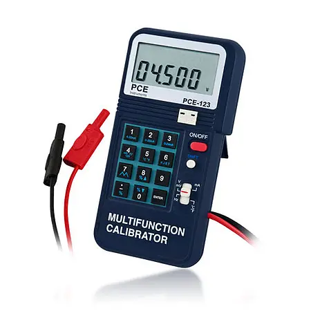 Multímetro PCE-123-ICA incl. certificado de calibración ISO