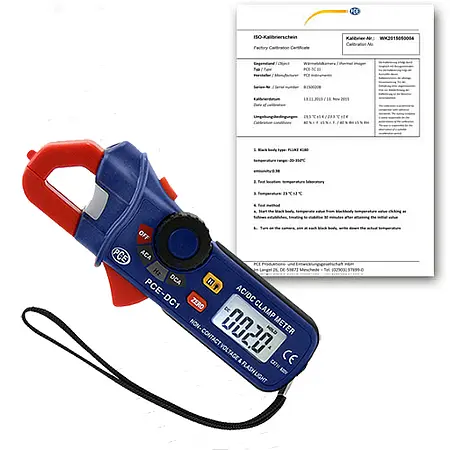 Multímetro incl. certificado de calibración ISO