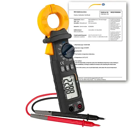 Multímetro incl. certificado de calibración ISO
