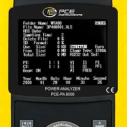 Pinza amperimétrica PCE-PA 8000