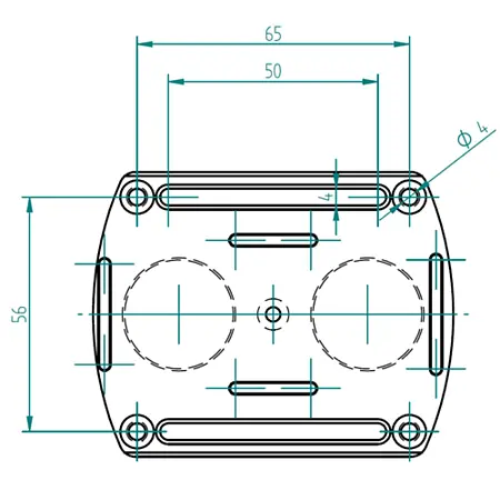 Placa de montaje Dibujo técnico