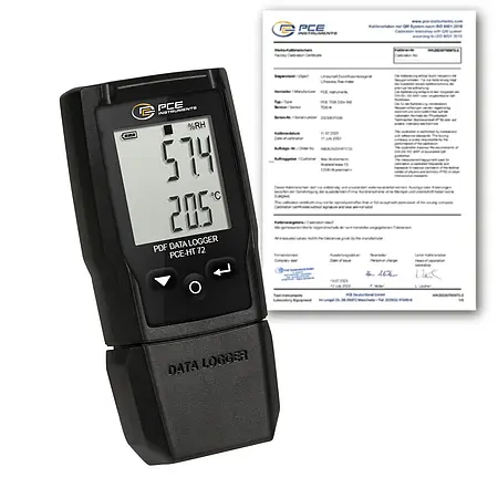 Registrador de datos de temperatura PCE-HT 72-ICA