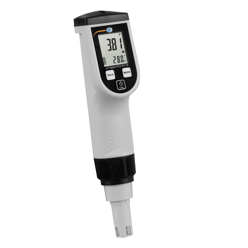 PCE Instruments Medidor de conductividad mide varios parámetros pH, conductividad, Redox, etc. / Sensores intercambiables / Pantalla LCD de fácil lectura / Formato bolsillo / Compensación automática de temperatura PCE-PH 30 - 1