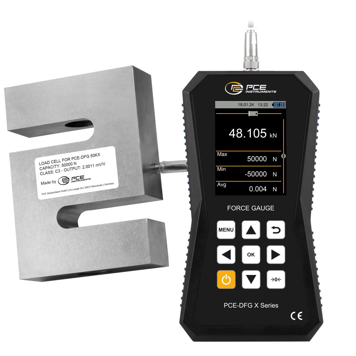 Medidor de fuerza PCE-DFG 50K X 