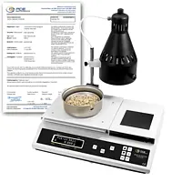 Balanza de humedad PCE-UX 3011-ICA incl. certificado calibración ISO 