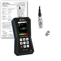 Acelerómetro incl. certificado de calibración ISO