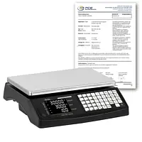 Balanza digital PCE-TB 30C-ICA incl. certificado de calibración ISO 