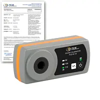 Calibrador acústico PCE-SC 43-ICA - Clase II incl. certificado de calibración ISO 